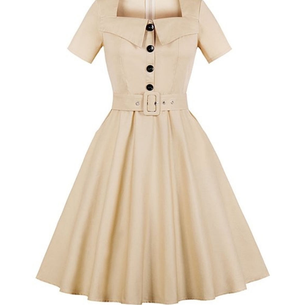 NWT vintage look dress with belt